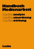 Cover: Handbuch Medienarbeit - VS Verlag f&uuml;r Sozialwissenschaften