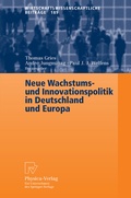 Cover: Neue Wachstums- und Innovationspolitik in Deutschland und Europa - Physica
