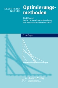 Enlarge image Cover: Optimierungsmethoden - Physica