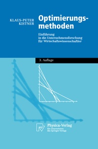 Enlarge image Cover: Optimierungsmethoden - Physica