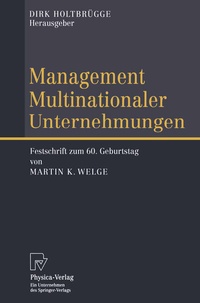 Abbildung von: Management Multinationaler Unternehmungen - Physica
