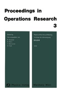 Cover: DGOR Papers of the Annual Meeting 1973 / Vortr&auml;ge der Jahrestagung 1973 - Physica