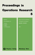 Cover: Proceedings in Operations Research 5 - Physica