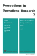 Cover: Vortr&auml;ge der Jahrestagung 1977 / Papers of the Annual Meeting 1977 DGOR - Physica