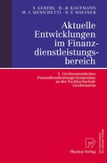 Cover: Aktuelle Entwicklungen im Finanzdienstleistungsbereich - Physica