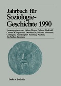 Cover: Jahrbuch f&uuml;r Soziologiegeschichte 1990 - VS Verlag f&uuml;r Sozialwissenschaften