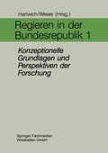 Cover: Regieren in der Bundesrepublik I - VS Verlag f&uuml;r Sozialwissenschaften
