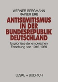 Cover: Antisemitismus in der Bundesrepublik Deutschland - VS Verlag f&uuml;r Sozialwissenschaften