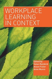Enlarge image Cover: Workplace Learning in Context - Routledge