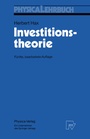Cover: Investitionstheorie - Physica