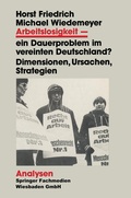 Cover: Arbeitslosigkeit - ein Dauerproblem im vereinten Deutschland? - VS Verlag f&uuml;r Sozialwissenschaften