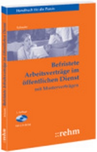 Abbildung von: Befristete Arbeitsverträge im öffentlichen Dienst - Rehm