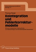 Cover: Kointegration und Fehlerkorrekturmodelle - Physica