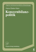 Cover: Konzernbilanzpolitik - Physica