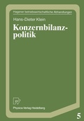Cover: Konzernbilanzpolitik - Physica