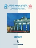 Cover: Books of Abstracts of the 16th World Congress of the International Association for Child and Adolescent Psychiatry and Allied Professions (IACAPAP) - Steinkopff