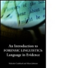 Enlarge image Cover: An Introduction to Forensic Linguistics - Routledge