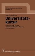 Cover: Universit&auml;tskultur - Physica