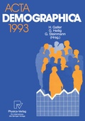 Cover: Acta Demographica 1993 - Physica