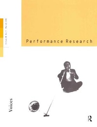 Enlarge image Cover: Performance Research V8 Issu 1 - Routledge