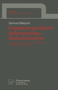 Enlarge image Cover: Computergestützte Informationsbedarfsanalyse - Physica