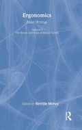 Cover: Ergonomics Mw Vol 1: Hist&Scop - Routledge