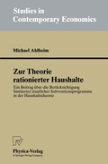 Cover: Zur Theorie rationierter Haushalte - Physica