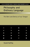 Cover: Philosophy and Ordinary Language - Routledge