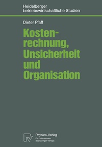 Abbildung von: Kostenrechnung, Unsicherheit und Organisation - Physica