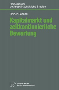 Abbildung von: Kapitalmarkt und zeitkontinuierliche Bewertung - Physica