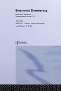 Cover: Electronic Democracy - Routledge
