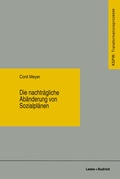 Cover: Die nachtr&auml;gliche Ab&auml;nderung von Sozialpl&auml;nen - VS Verlag f&uuml;r Sozialwissenschaften