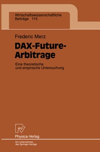 Abbildung von: DAX-Future-Arbitrage - Physica