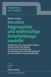 Abbildung von: Iterative Aggregation und mehrstufige Entscheidungsmodelle - Physica