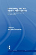 Cover: Democracy and the Role of Associations - Routledge
