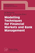 Cover: Modelling Techniques for Financial Markets and Bank Management - Physica