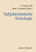 Cover: Subjektorientierte Soziologie - VS Verlag f&uuml;r Sozialwissenschaften