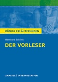 Cover: Der Vorleser von Bernhard Schlink - Textanalyse und Interpretation - Bange, C