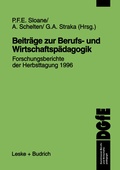 Cover: Beitr&auml;ge zur Berufs- und Wirtschaftsp&auml;dagogik - VS Verlag f&uuml;r Sozialwissenschaften