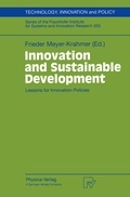 Cover: Innovation and Sustainable Development - Physica