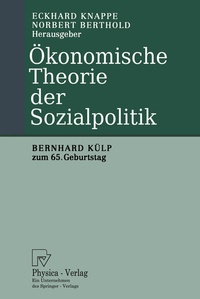 Abbildung von: Ökonomische Theorie der Sozialpolitik - Physica