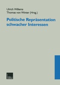 Cover: Politische Repr&auml;sentation schwacher Interessen - VS Verlag f&uuml;r Sozialwissenschaften