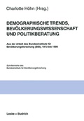 Cover: Demographische Trends, Bev&ouml;lkerungswissenschaft und Politikberatung - VS Verlag f&uuml;r Sozialwissenschaften
