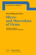 Cover: Micro- and Macrodata of Firms - Physica