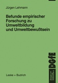 Cover: Befunde empirischer Forschung zu Umweltbildung und Umweltbewu&szlig;tsein - VS Verlag f&uuml;r Sozialwissenschaften