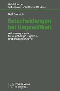 Abbildung von: Entscheidungen bei Ungewißheit - Physica