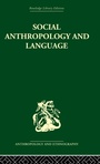 Cover: Social Anthropology and Language - Routledge