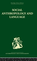 Cover: Social Anthropology and Language - Routledge