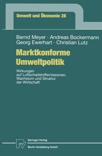 Abbildung von: Marktkonforme Umweltpolitik - Physica