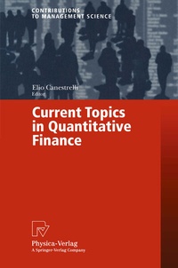 Abbildung von: Current Topics in Quantitative Finance - Physica